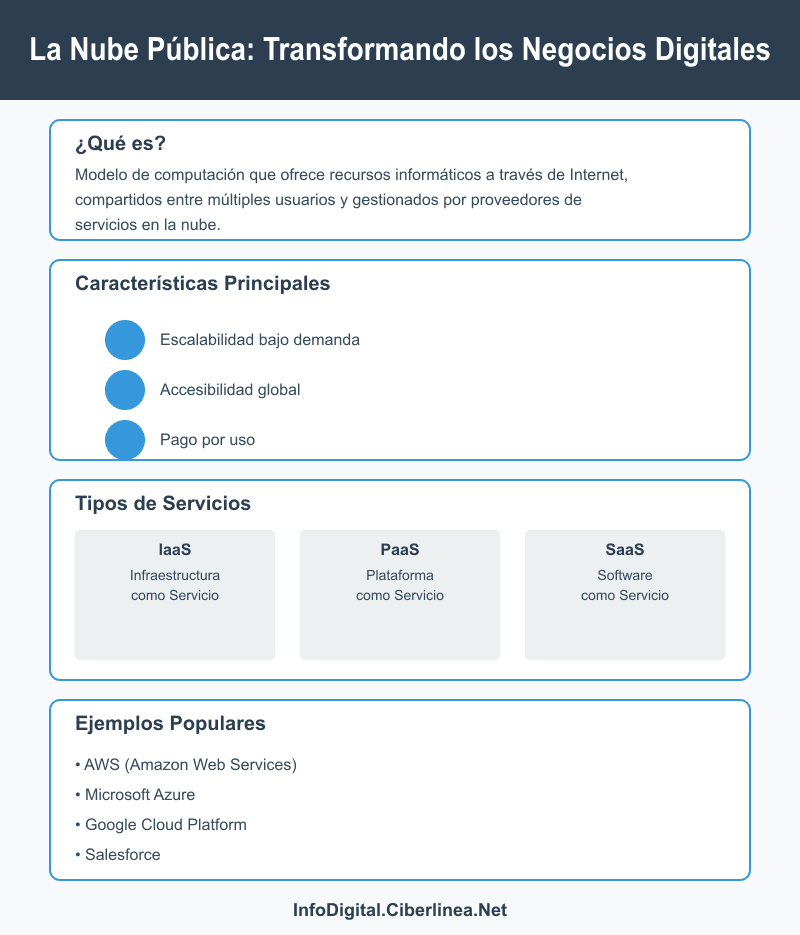qué es la nube pública - Infografía